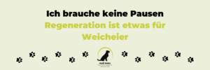 Mehr über den Artikel erfahren Ich brauche keine Pausen – Regeneration ist etwas für Weicheier